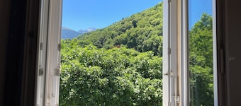 Vacation rental with a view of the Pic du Midi, located along the river, ideal for families and sports enthusiasts