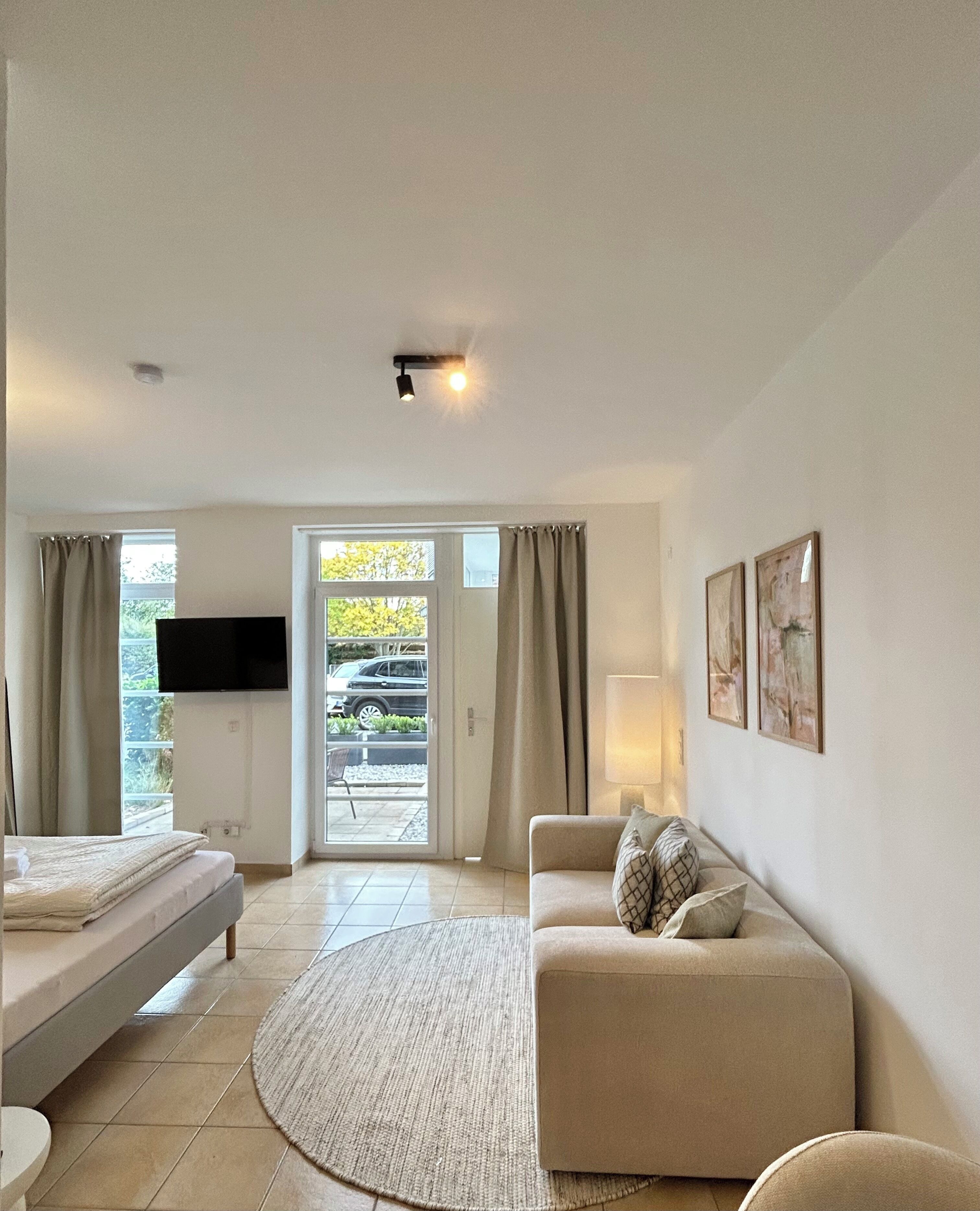 1 habitación, tabla de planchar con plancha, wifi gratis y ropa de cama 