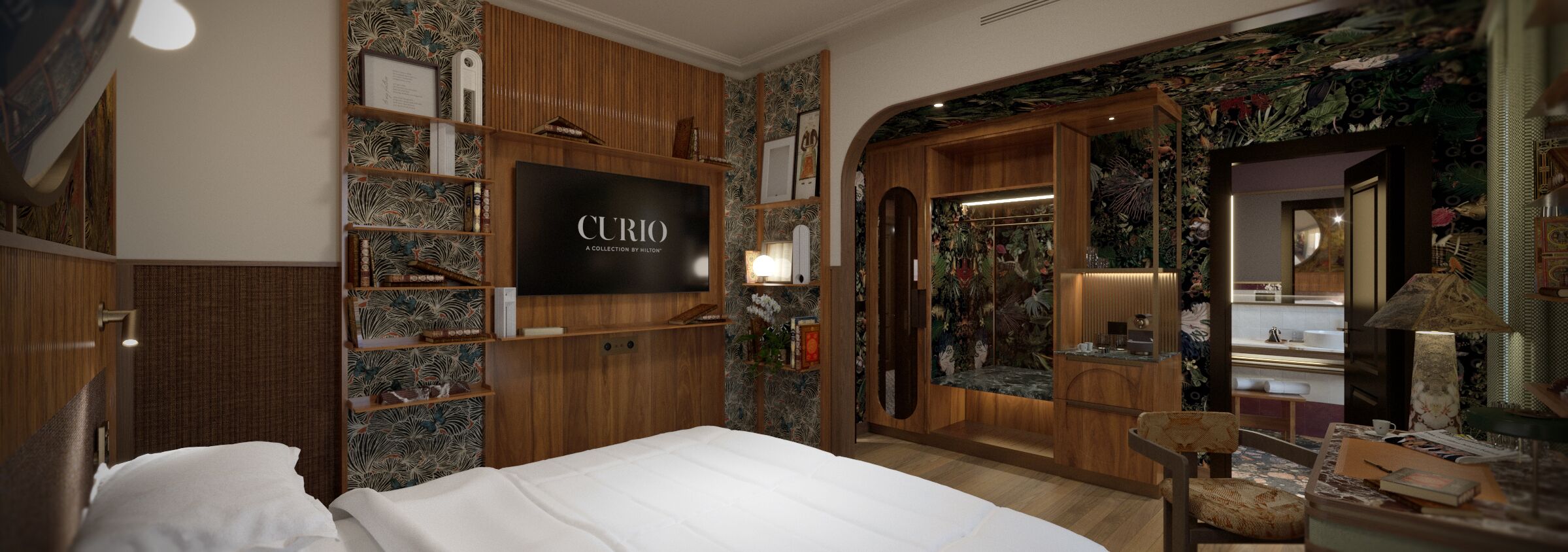 Chambre Deluxe, 1 très grand lit | Coffres-forts dans les chambres, fer et planche à repasser