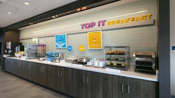 Free daily buffet breakfast