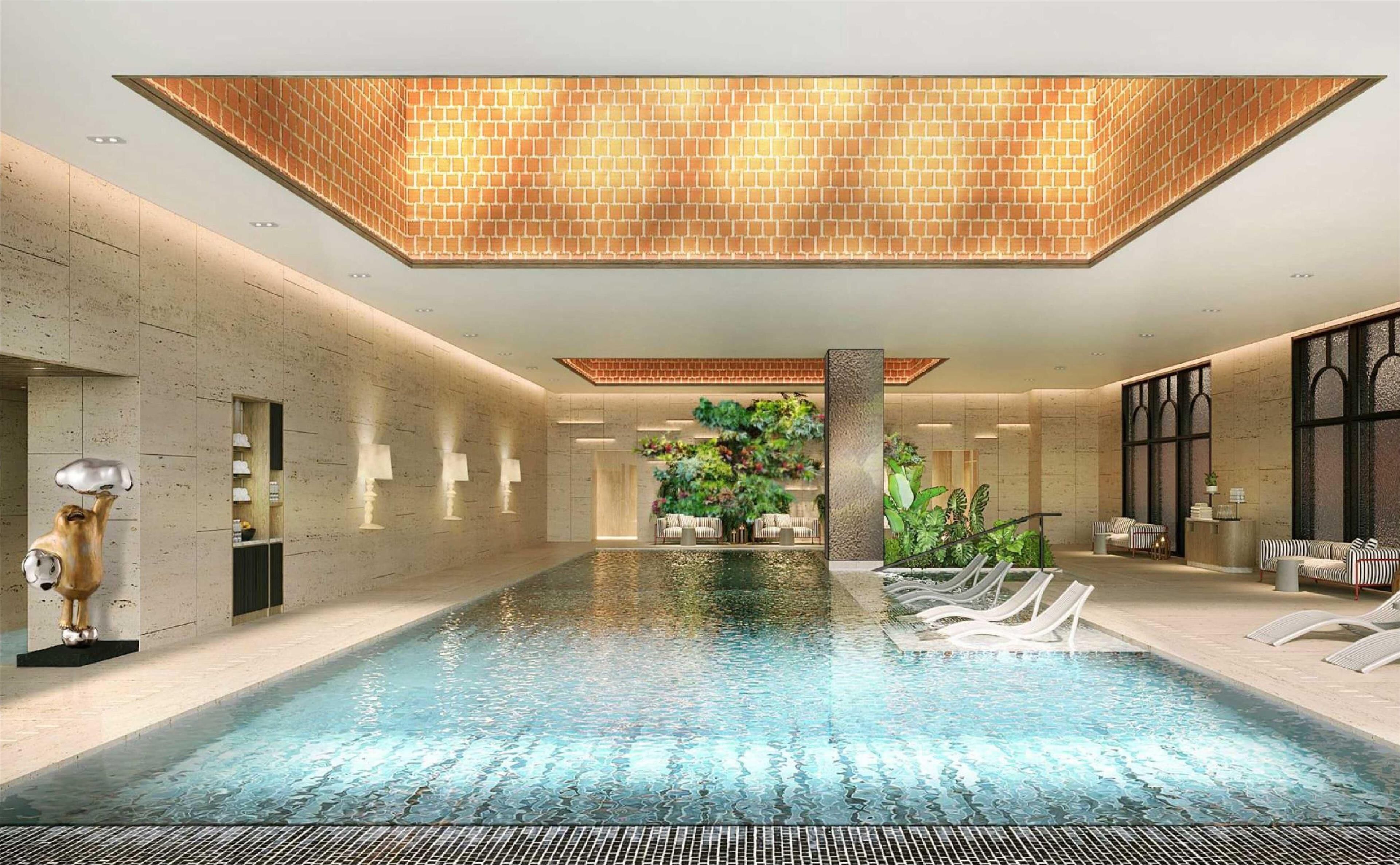 Piscina coberta i piscina a l'aire lliure de temporada 