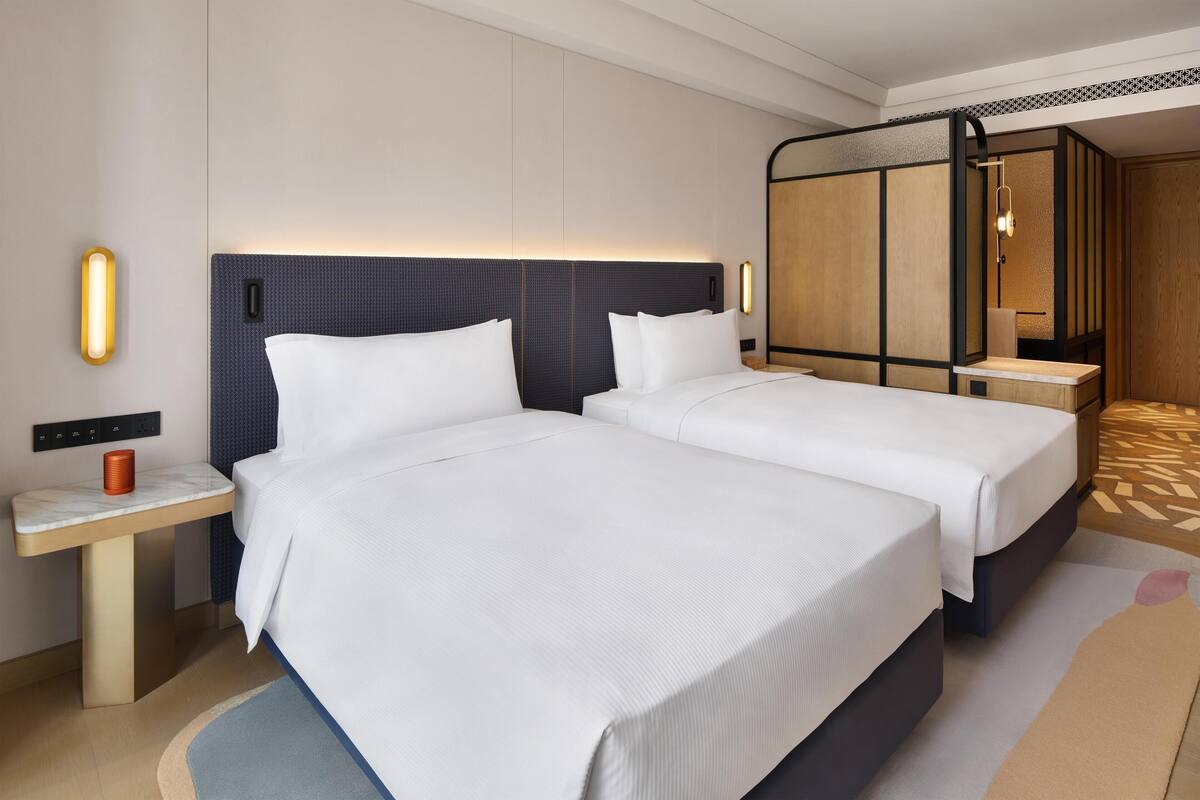 Deluxe-huone, 2 yhden hengen sänkyä