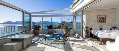 2 chambres, fer et planche à repasser, lit parapluie, accès Internet