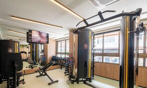 Fitness facility - Fully Equipped Accommodations in a Building With a Pool, 270m From Barra Beach - Caoa (Salvador)