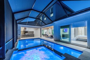 A heated pool - Modern 2-Story Beach Oasis | Pool & Spa (Naples)
