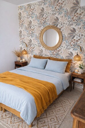 Superior Triple Room, Vineyard View | Free WiFi - Le Mas des vignes en Drome provençale (Rochegude)
