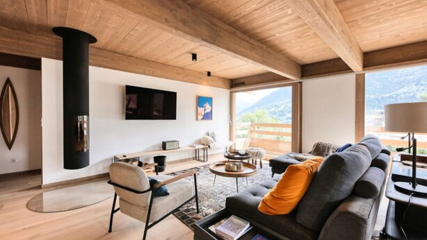 Fireplace - Chalet in Saint-gervais Near Ski Slope (Saint-Gervais-les-Bains)