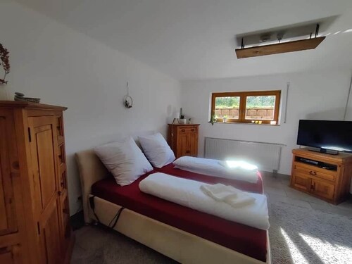 Fox den in the holiday home at the Holzecke
