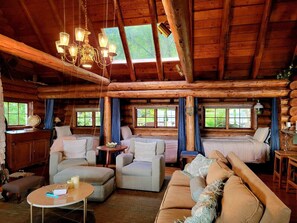 TV, fireplace, video games, stereo