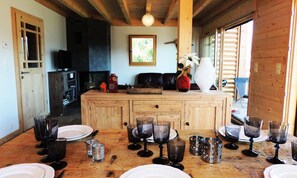 Dining - Chalet on the Heights of Les Gets, With Breathtaking Views (Les Gets)