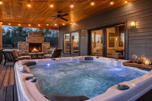 Private hot tub