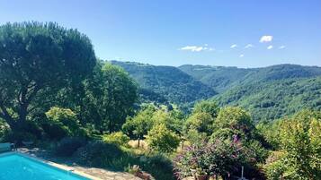 A heated pool