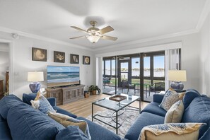 Condo, Multiple Beds (Bouchelle Island 102) | Living area - Bouchelle Island 102 (New Smyrna Beach)