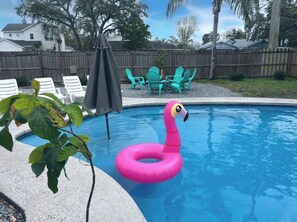 Outdoor pool - 3-bedroom private Pool house Jacksonville Beach (Jacksonville Beach)