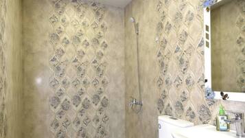 Haartrockner, Handtücher, Seife, Toilettenpapier