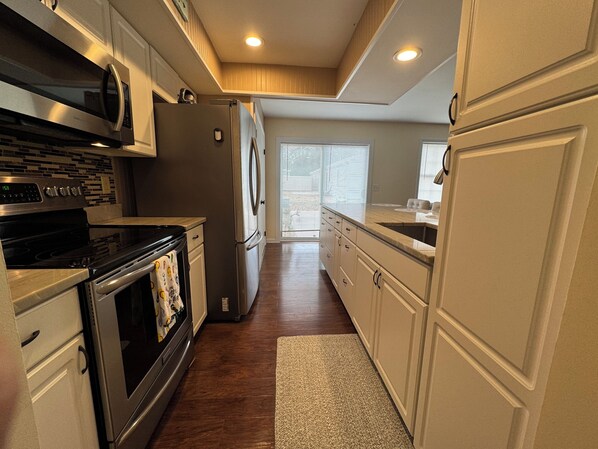 Microwave, oven, stovetop