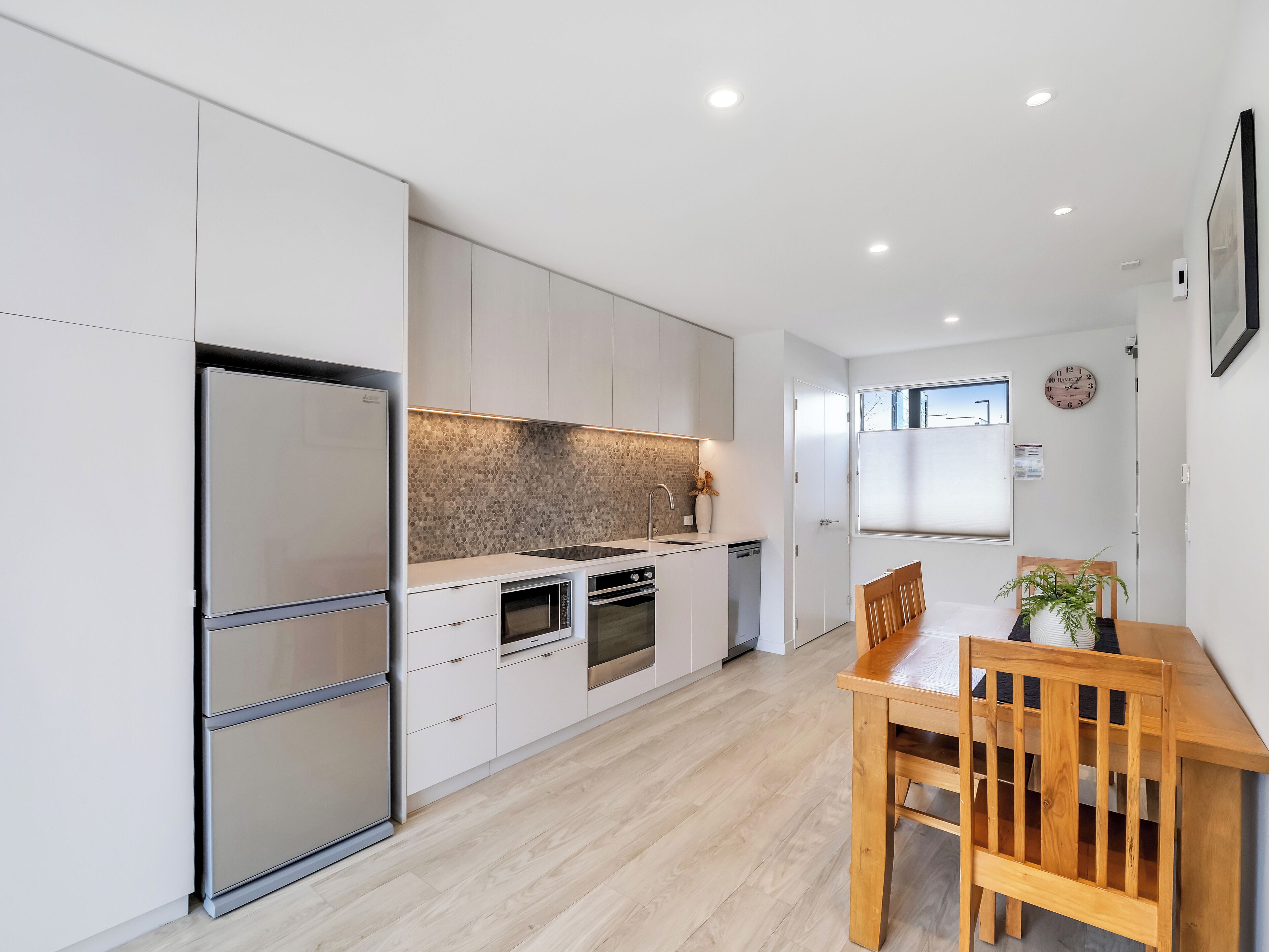 Fridge, microwave, dishwasher, toaster