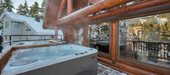 Chalet Meribel - hot tubs