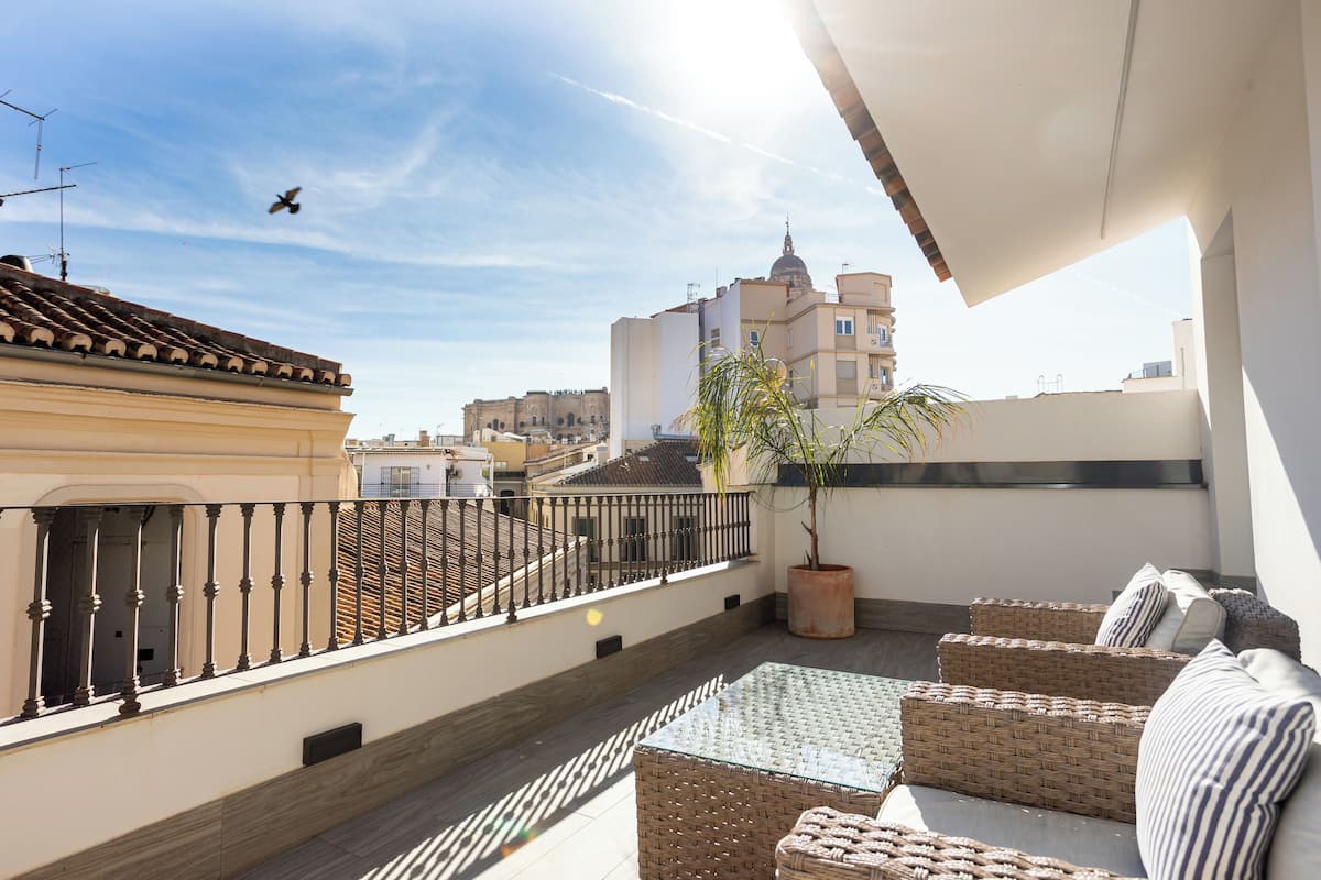 Panoramic Apartment, City View | Terrace/patio