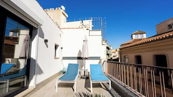 Panorama appartement, uitzicht op stad | Terras