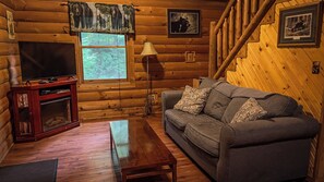 Télévision, cheminée