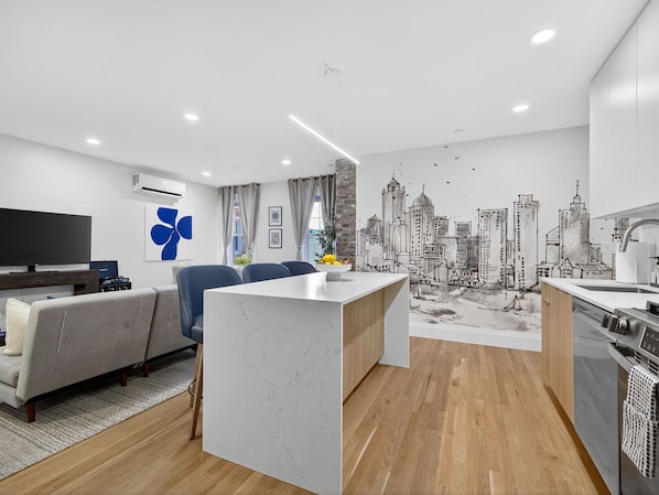 Interior - 4BR 3BA Designer Gem • Sleeps to 12 • Min to Redline T & Boston • Free Parking (Cambridge)