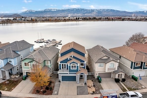 Exterior - Lakefront Home w/ Mountain Views • Walk to Shops (Sparks)