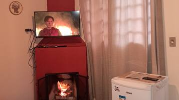 Chalé família | Área de estar