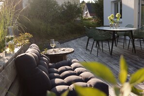 Outdoor dining - Vacation apartment - living with pleasure (Großheirath)