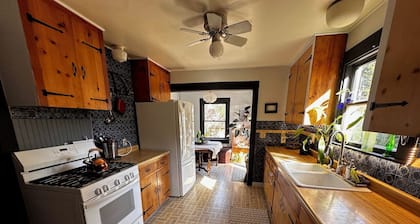 Cottage Sanctuary with Massive Art Studio Barn Hot Tub Fruit Trees Dog Paradise