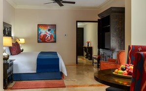 1 غرفة نوم وخزنة داخل الغرفة ومكواة/لوح كي وواي فاي