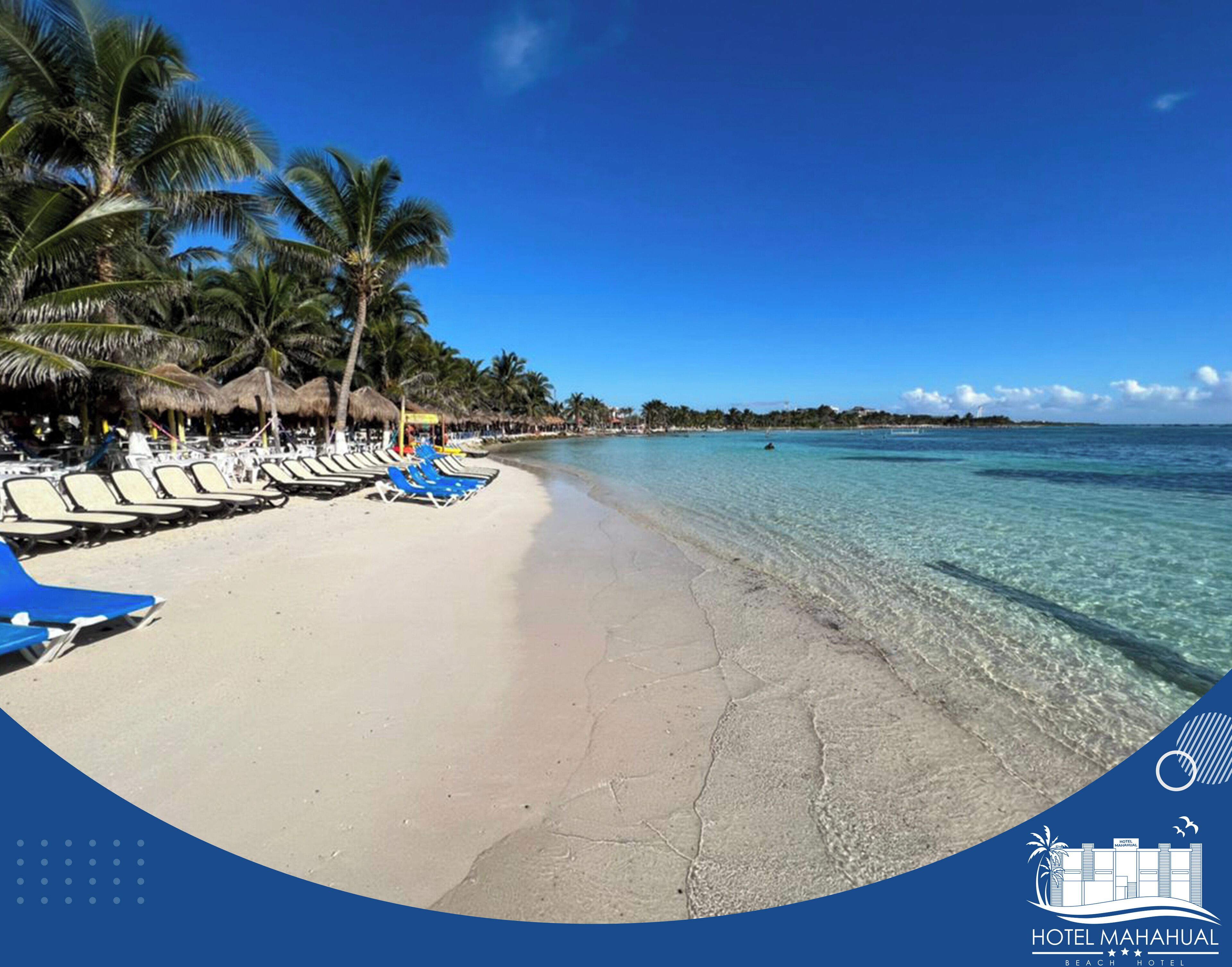 Playa privada y playa de arena blanca 