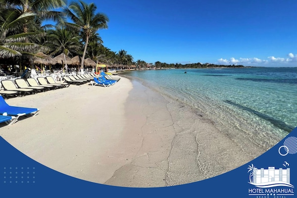 Private beach, white sand