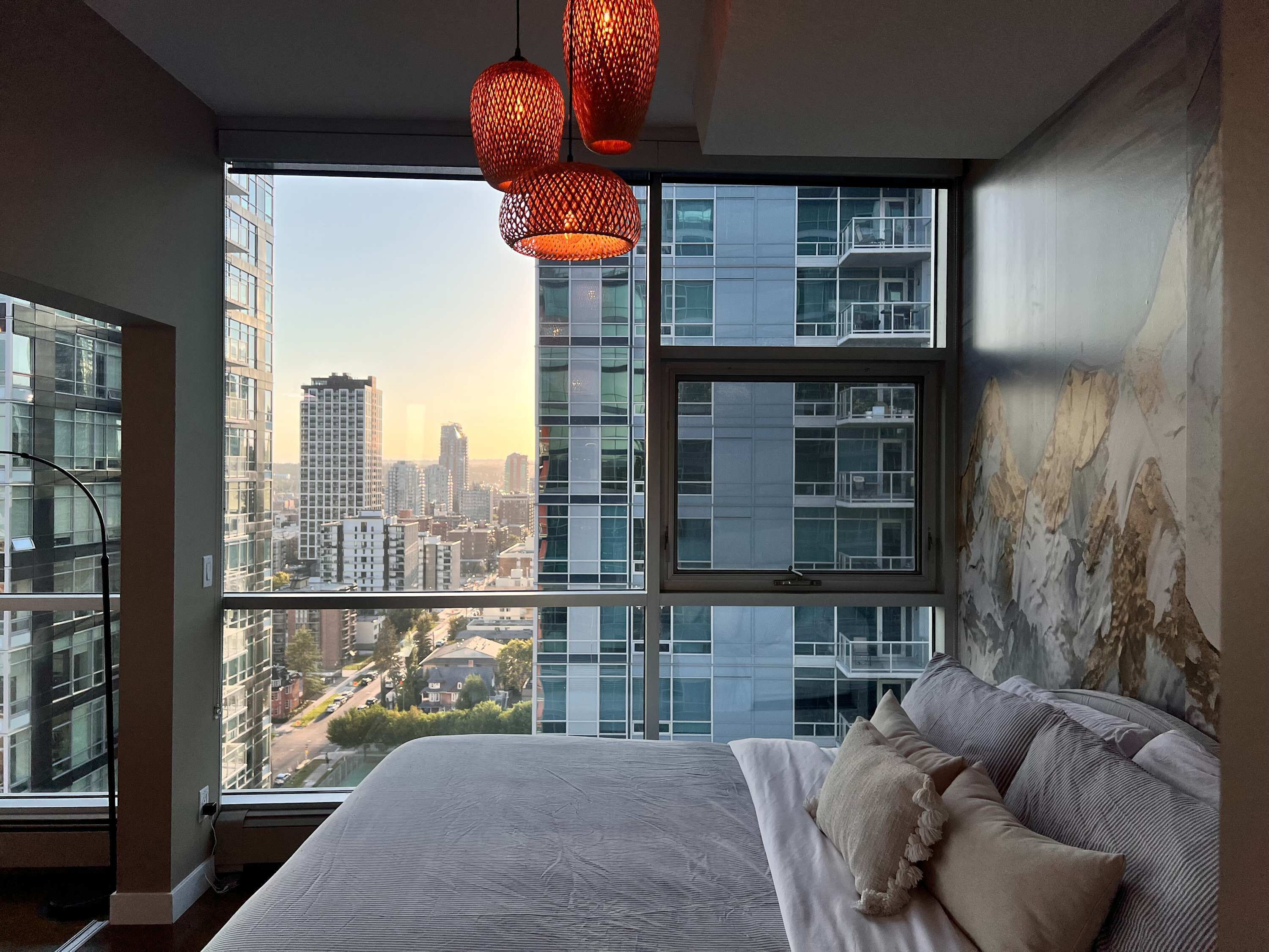 1 bedroom, desk, iron/ironing board, travel crib