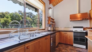 Microwave, oven, stovetop, dishwasher