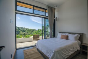 3 bedrooms, in-room safe, free WiFi, bed sheets - Brand New Ocean & Mountain View Retreat in Guiones, Nosara (Guiones)