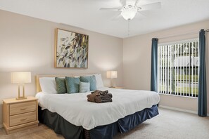 4 bedrooms, iron/ironing board, WiFi, bed sheets