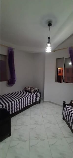 2 bedrooms, bed sheets