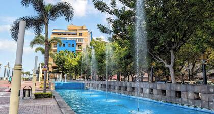 Tu Escapada a la zona más exclusiva y turística de Guayaquil con Piscina y Gym