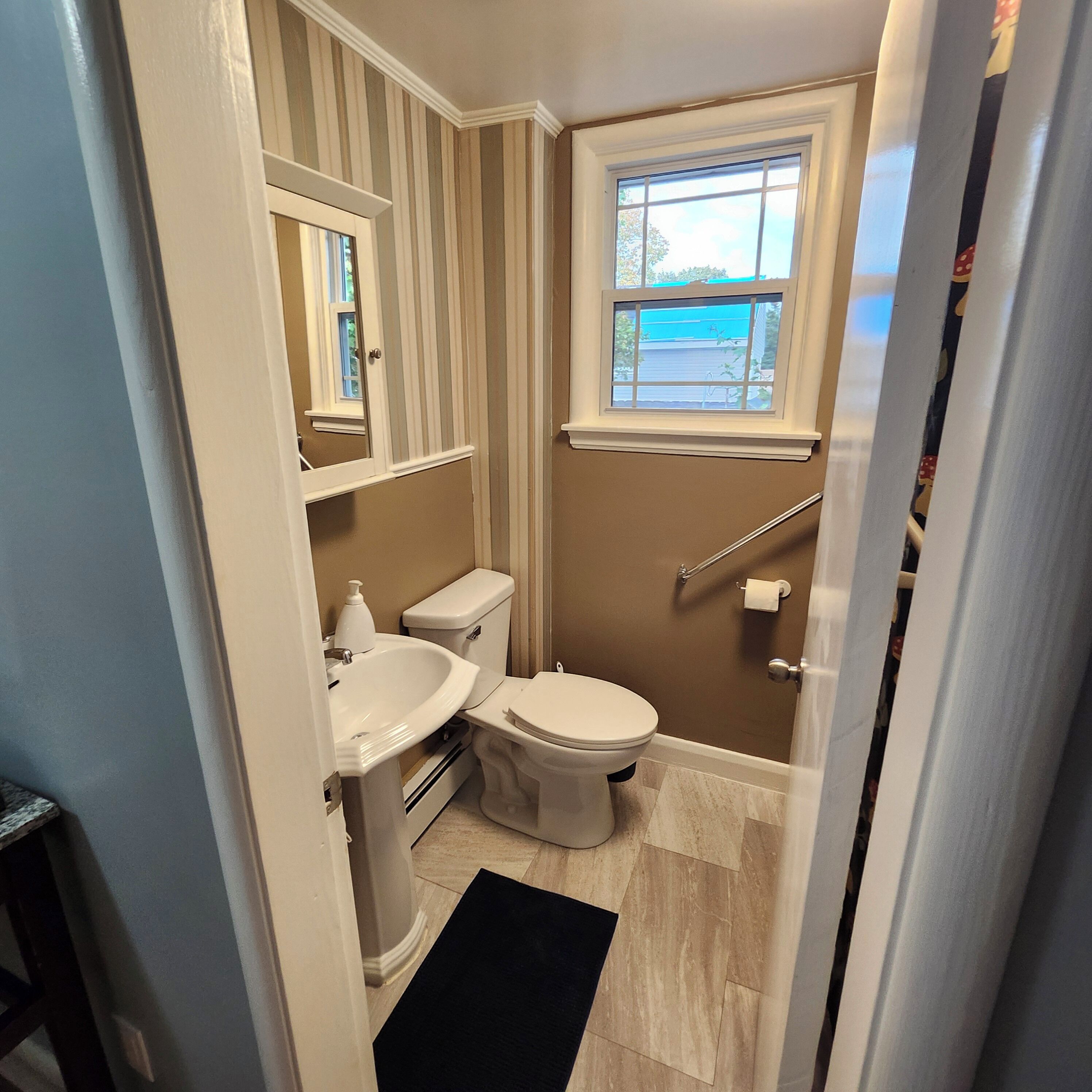 Towels, soap, toilet paper