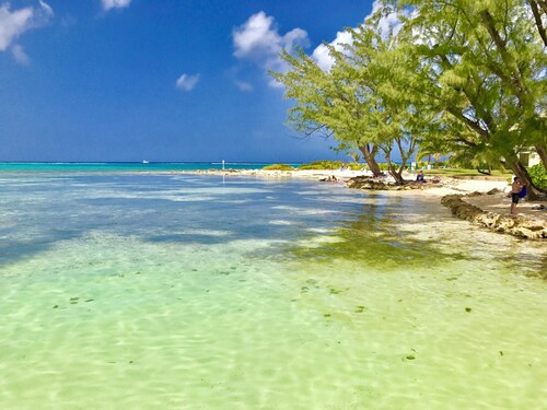 3 Bedroom Oceanfront Villa, Private Pool, Sandy Beach, Near Famous Rum Point.