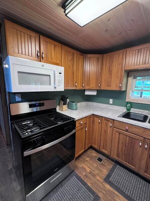 Microwave, oven, stovetop