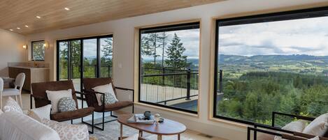 Televisión y chimenea