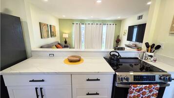 Microwave, stovetop, dishwasher