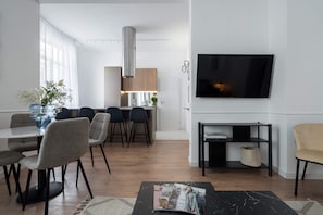 Comfort-Apartment, 2 Schlafzimmer, Nichtraucher, Klimaanlage | Wohnbereich