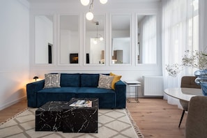 Comfort-Apartment, 2 Schlafzimmer, Nichtraucher, Klimaanlage | Wohnbereich