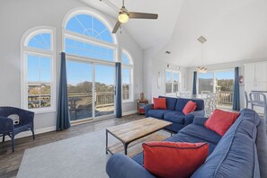 TV - Fiddlin Around | 1,600 ft to the beach | Private Pool and Hot Tub (Corolla)
