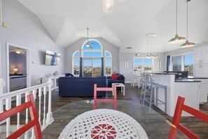TV - Fiddlin Around | 1,600 ft to the beach | Private Pool and Hot Tub (Corolla)