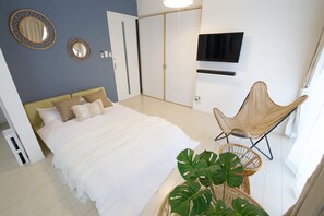 公寓 | 遮光窗帘、熨斗/熨衣板、免费 WiFi