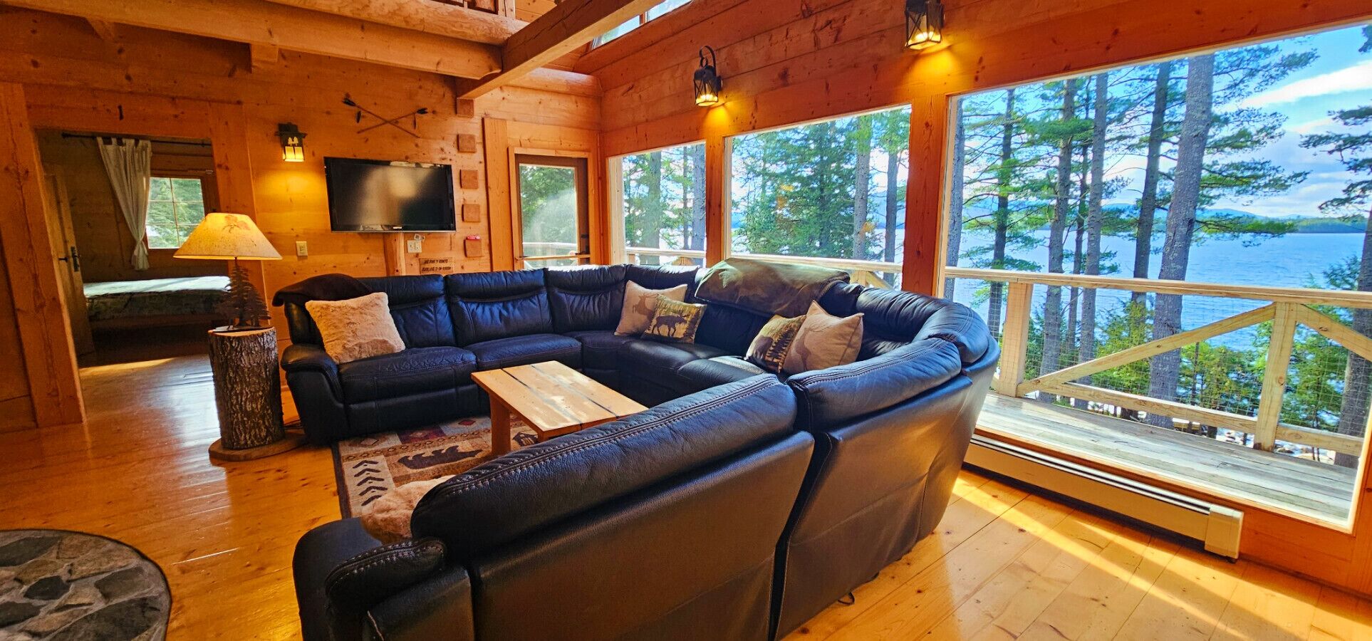 Télévision, cheminée, baby-foot, table de tennis de table